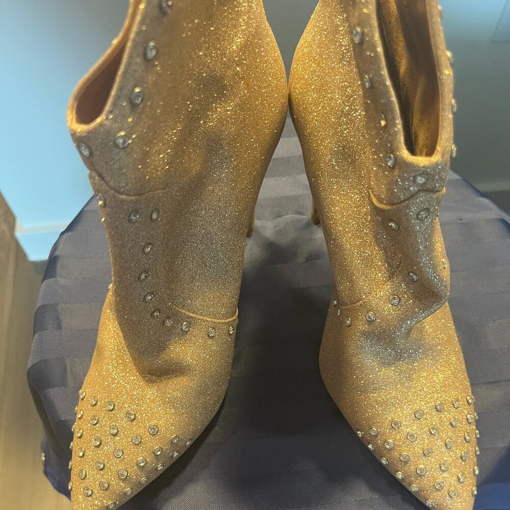 Jessica Simpson Gold/Glitter Boots